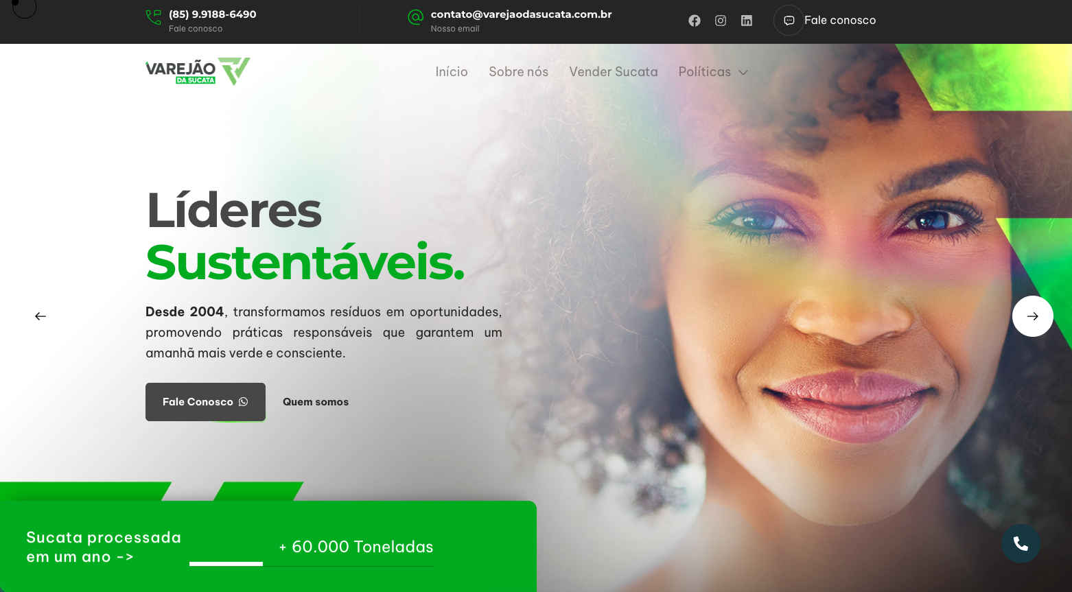 Nossos projetos - Sites entregues